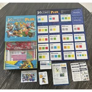 Valence Plus Board Game by Nathan Schreiber 2017 Science Ninjas Complete
